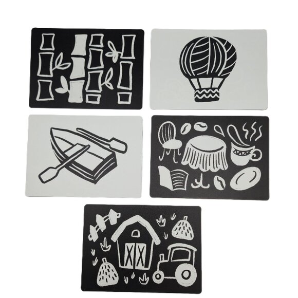 Quiggly High Contrast Baby Toy Set - Black and White Newborn Sensory Toys ,0-6m - Picture 14 of 16